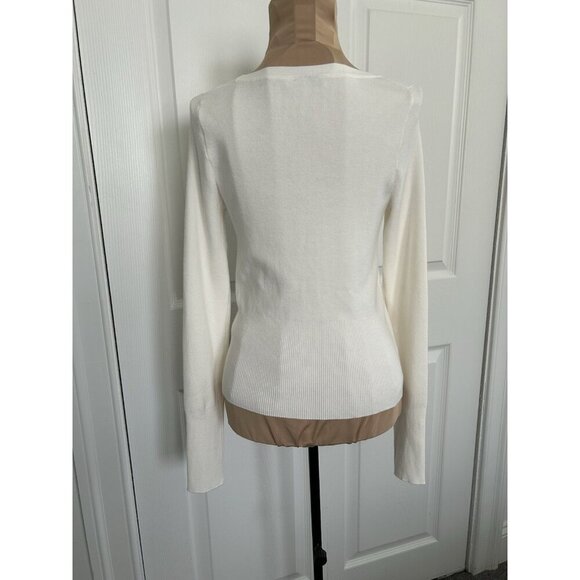 Madewell $98 The Signature Knit Scoopneck Cardigan Winter White Size M NT609 - Picture 3 of 12